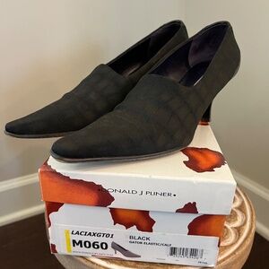 Donald Pliner LACIA Gator Embossed Elastic Stretch with Calf Leather Trim 6M